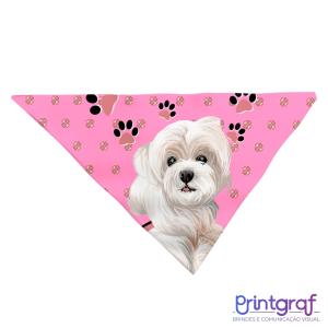 Bandana para Pet - Dog e Cat TACTEL OU OXFORD  Impressão Digital SUBLIMAÇÃO  