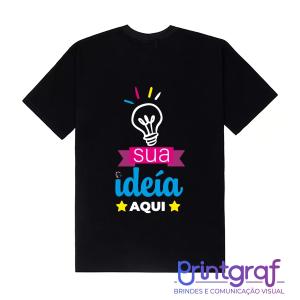 Camisa em Algodão DTF ALGODÃO FIO 30 PENTEADO  DTF   