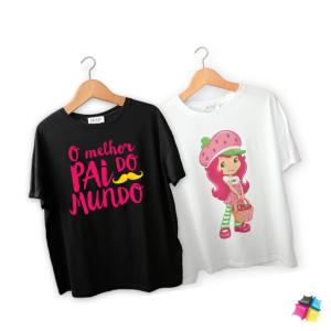 Camisa em Algodão Fio 30 Penteado Personalizada ALGODÃO FIO 30 PENTEADO  SILKSCREEN   