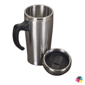 Caneca inox de 450ml REF: X05828 INOX  Gravação a Laser  EMBALADO EM CAIXA INDIVIDUAL 