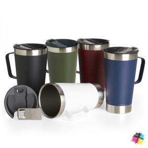 Caneca Térmica Inox com Abridor 500ml REF: X04082 INOX  Gravação a Laser  EMBALADO EM CAIXA INDIVIDUAL 