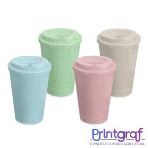 Copo Fibra de Arroz 450ml REF: X14916B Fibra de Arroz  Personalizado em Transfer   
