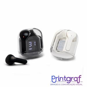 Fone de Ouvido Bluetooth REF: X08024 Plástico  Gravação a Laser  EMBALADO EM CAIXA INDIVIDUAL 