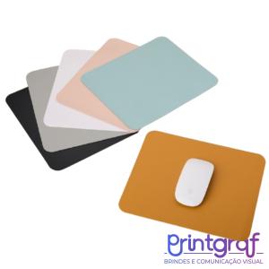 Mouse Pad Couro Sintético REF: X07056 Couro sintético  Silkscreen  EMBALADO EM CAIXA INDIVIDUAL 